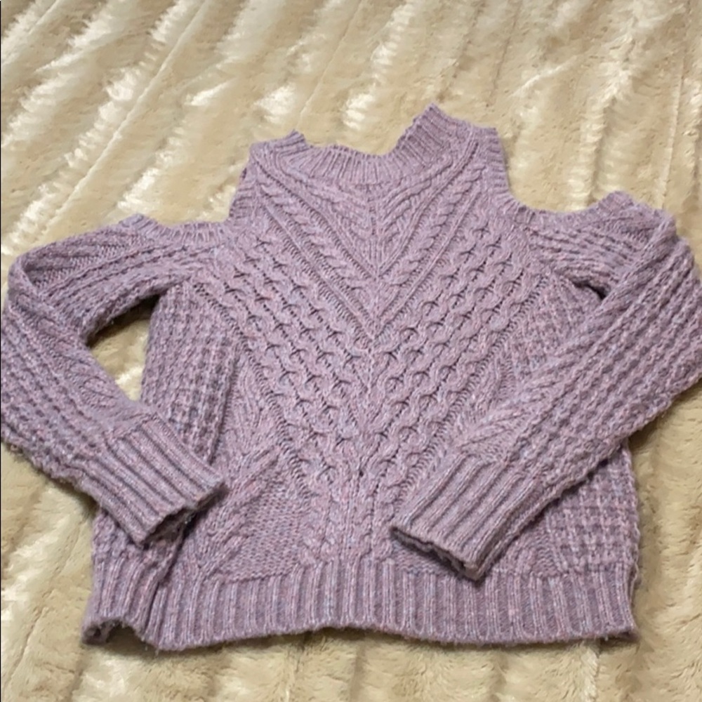 Express Cold Shoulder Sweater